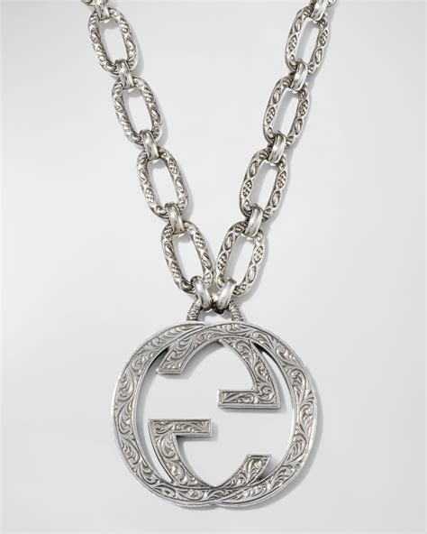 gucci gold toggle necklace|Gucci interlocking g necklace men's.